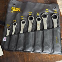 Klein Tools- Ratcheting box Wrench set- 7pcs
