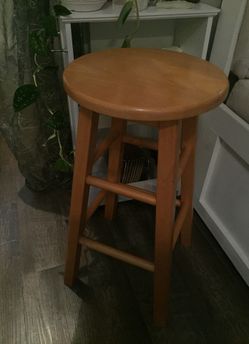 Like New Wood Barstool