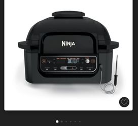 Ninia Foodi Smart 5-in-1 Indoor Grill with 4gt Air Fryer - Black - LG451BK