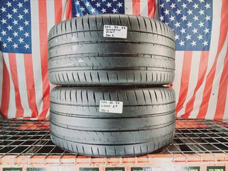 ✅ 2 Used Tires 325/35ZR22 MICHELIN PILOT SPORT 4S 325/35R22 MAX PERFORMANCE SUMMER LOW PROFILE SPORT CAR TYRES 325 35 22