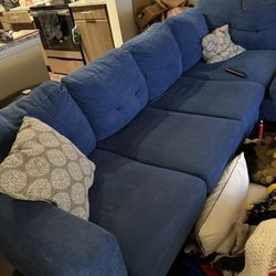 $150 Blue 4 Seater Couch