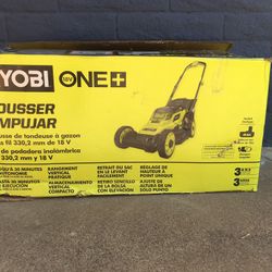 LAWN MOWER RYOBI 18V BATTERY AND CHARGER 