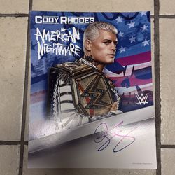 Cody Rhodes Autograph Poster