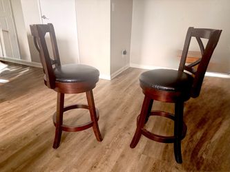 Set of 2 Swivel Bar Stools