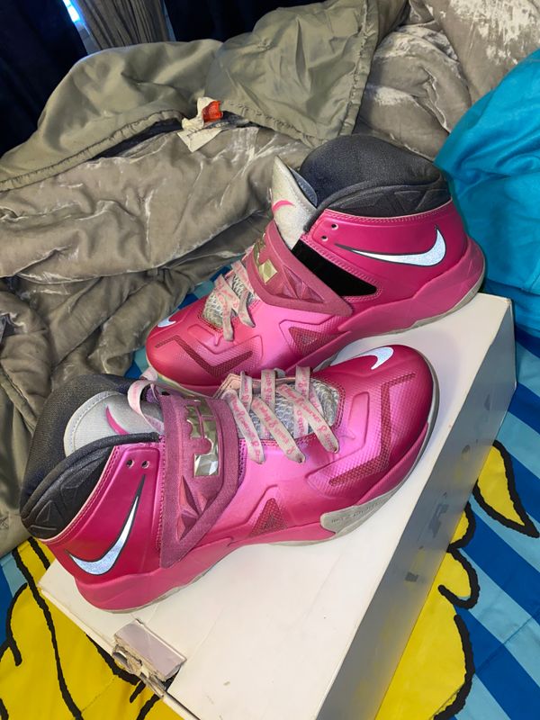 pink and white lebron's