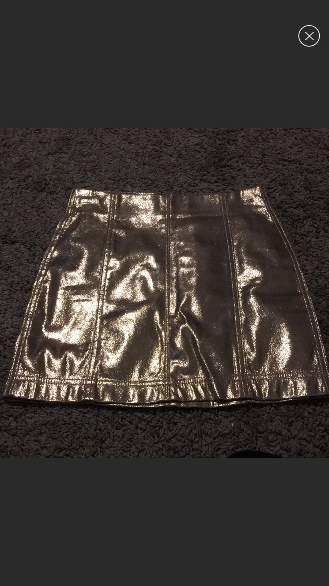 Gold Mini Skirt