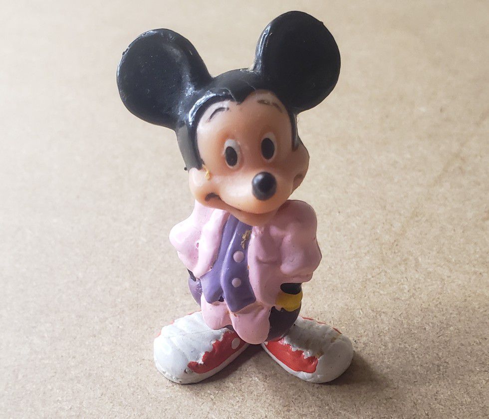 Vintage Cool Mickey Mouse Figurine Toy 