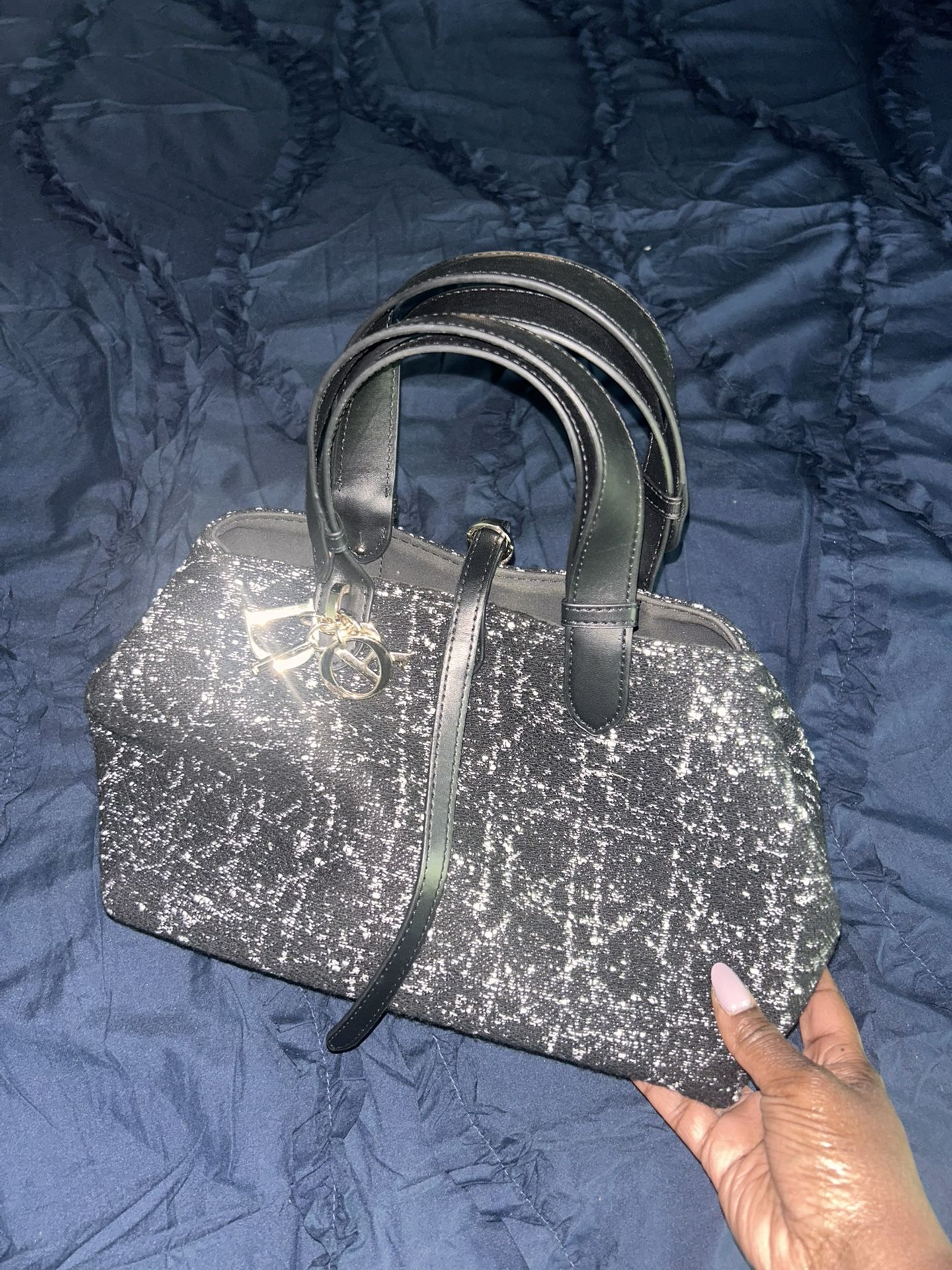 Leather and Tweed Bag 