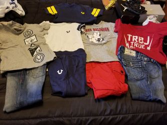 Boys(KIDS) True religion jeans and shirts.