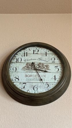 Large Bordeaux Clock