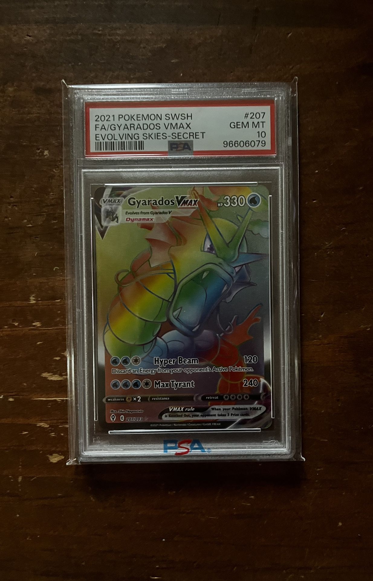 PSA 10 Graded Gyrados Vmax 