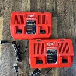 M18 18-Volt Lithium-Ion Dual Bay Rapid Battery Charger
