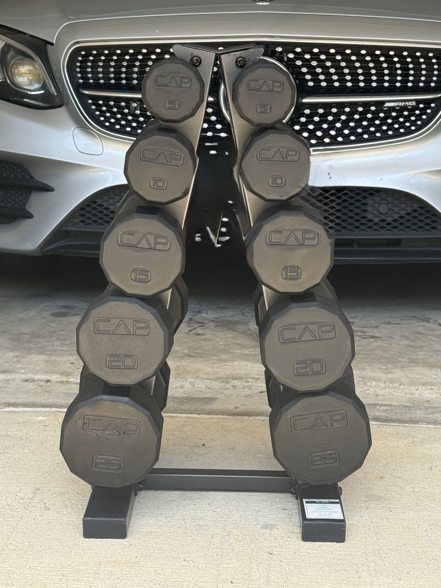 Cap 5-25 Dumbbell Set with Storage Rack
