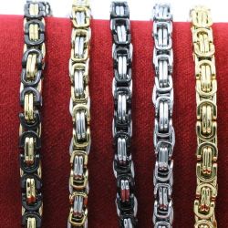 Men’s Bracelet Silver/black and gold/black available