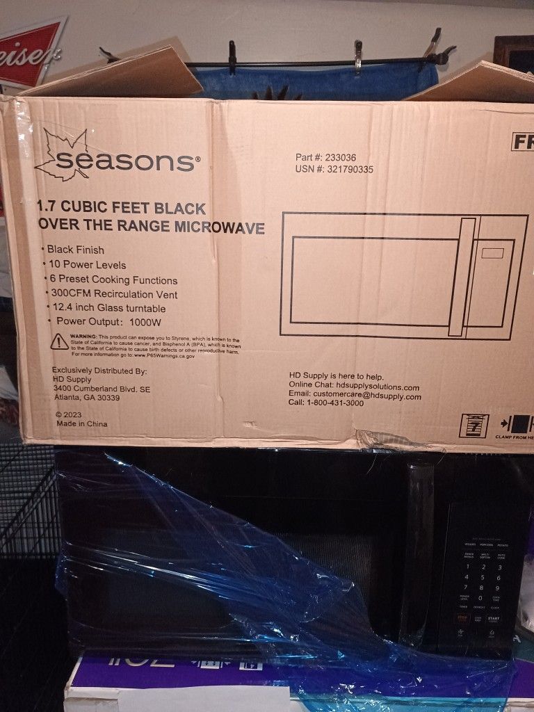 Brand New Over The Range Microwave " Read The Description"