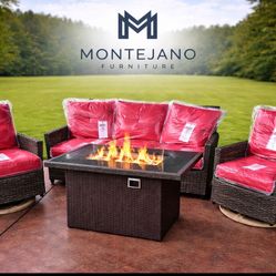 Patio Furniture Set With Fire Pit 
