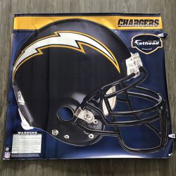 Giant LA CHARGERS Helmet Fathead Adhesive Wall Decal