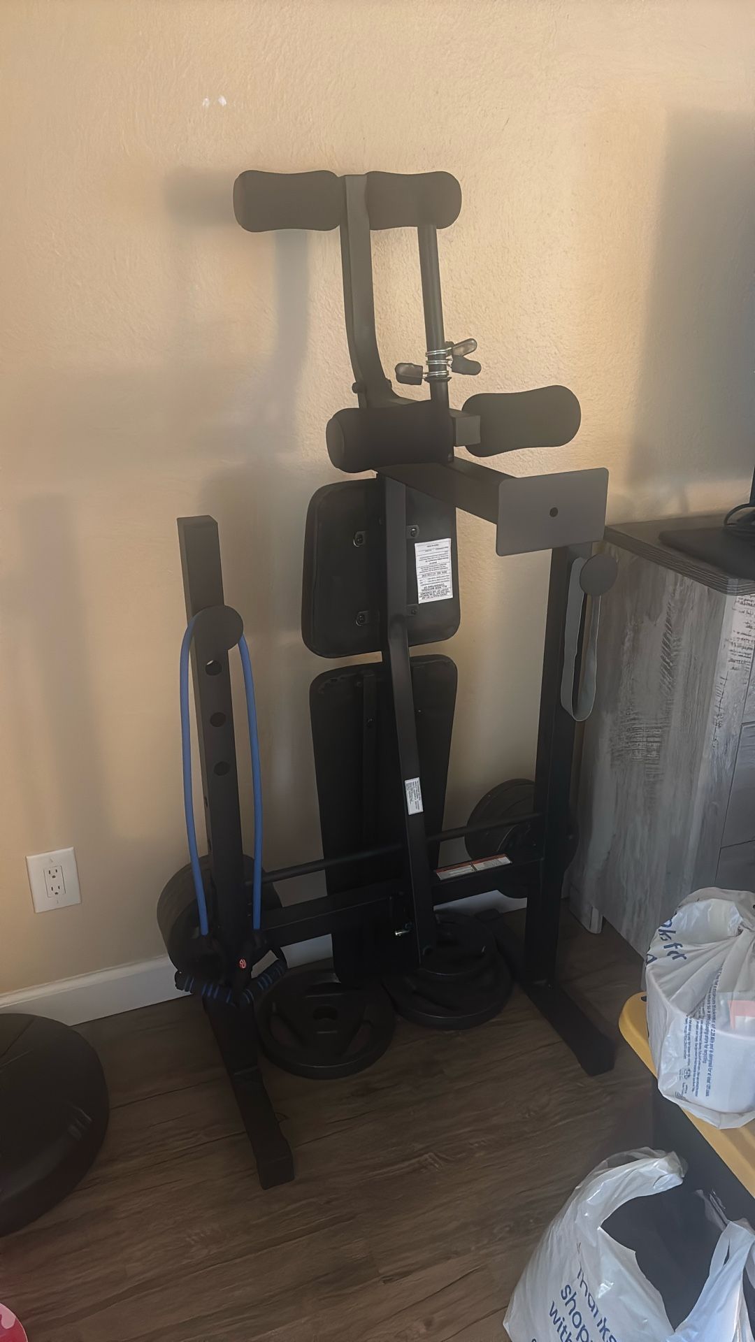 Foldable Bench With Weights