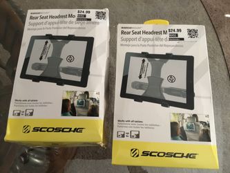 2- Brand New Rear Seat Headrest Tablet Mounts!!!