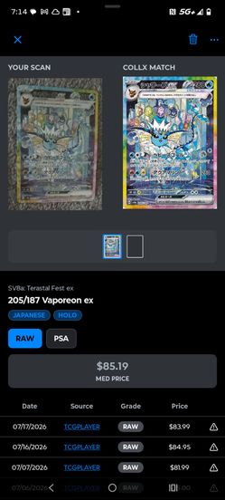 Vaporeon ex