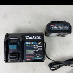 Makita 40v Battery And Charger New 