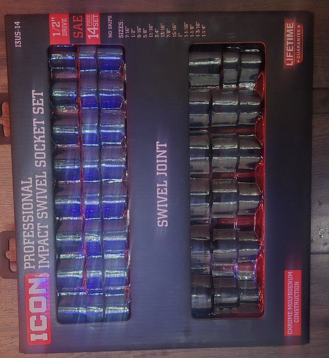 ICON PROFESSIONAL IMPACT SWIVEL SOCKET SET