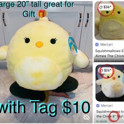 $10 Brand New 🐥 Squishymallow with Tag 10” tall great for a gift
