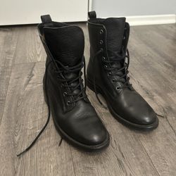 Frye Leather Combat Boots