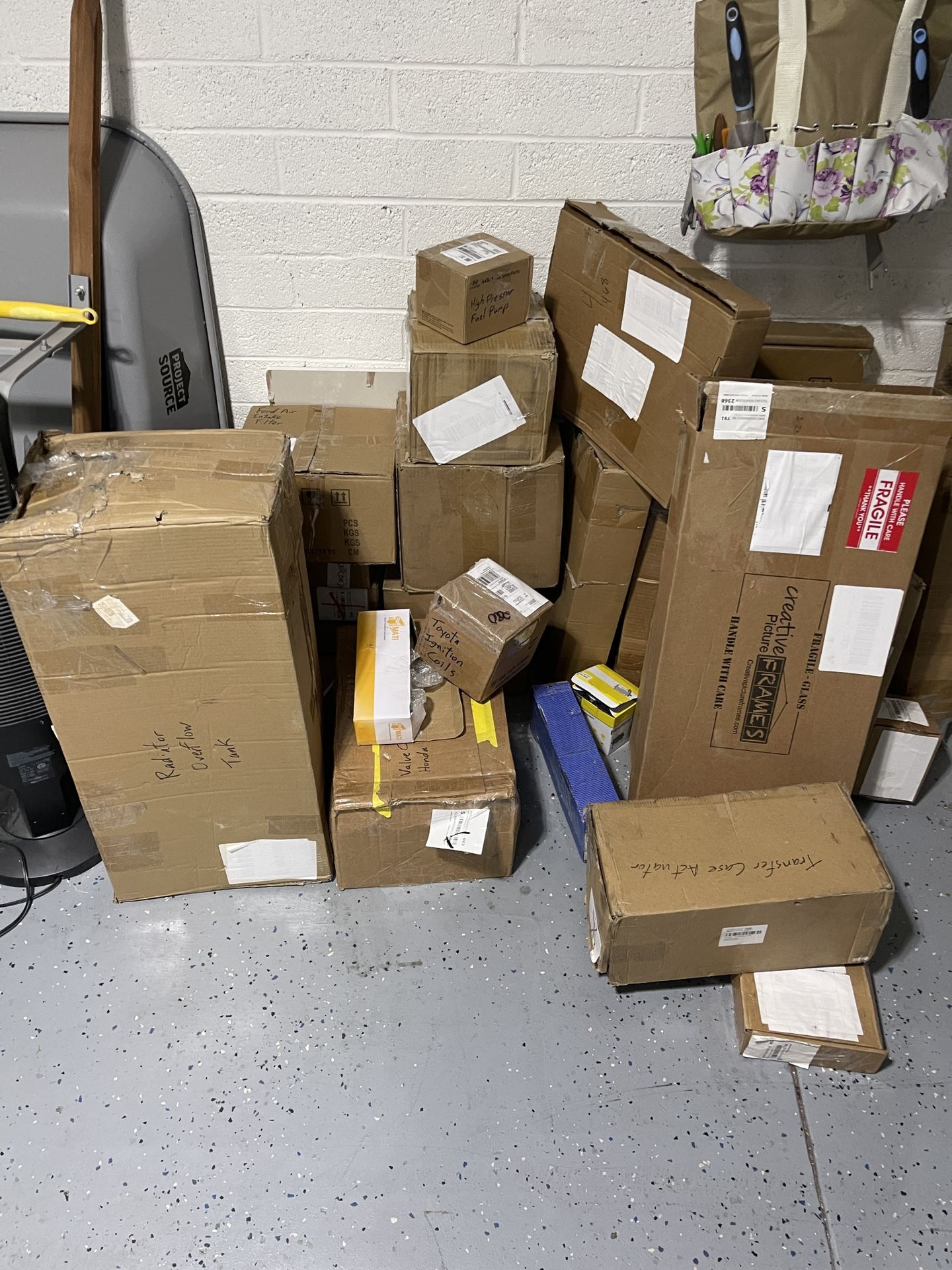 Pallet Of Various New Car Parts