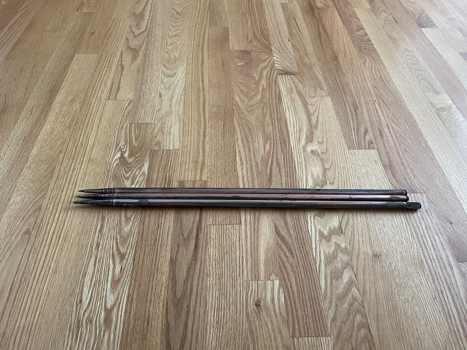 3 Solid Copper Stakes (2ft Each)