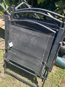 Set of folding chairs