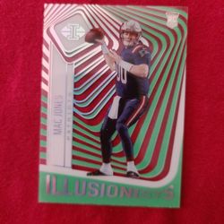 Mac Jones Illusion Green Rookie Card 