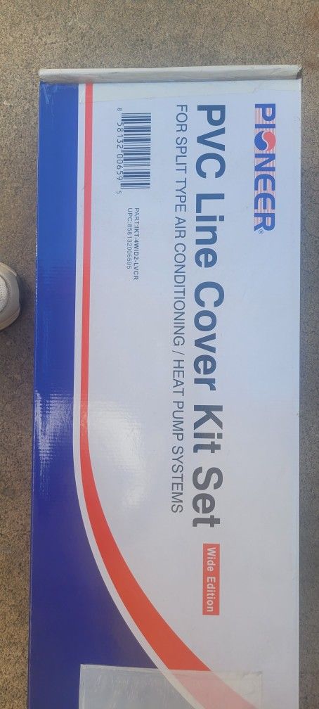 Decorative PVC Line Cover Kit for Mini Split Air Conditioners & Heat Pumps