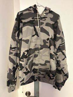 Corteiz Diplomatic Zip Hoodie Washed Camo XXL