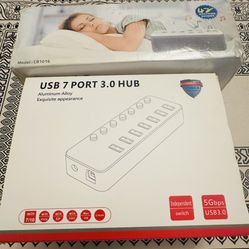 Sound Spa "Good sleep, Good life, USB 7 Port 3.0 Hub, New factory Sealed 🎁