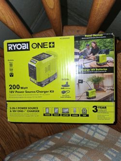RYOBI 2 IN 1 POWER SOURCE CHARGER KIT