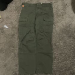 Dark Green Empyers Size 28 Cargo Jeans  