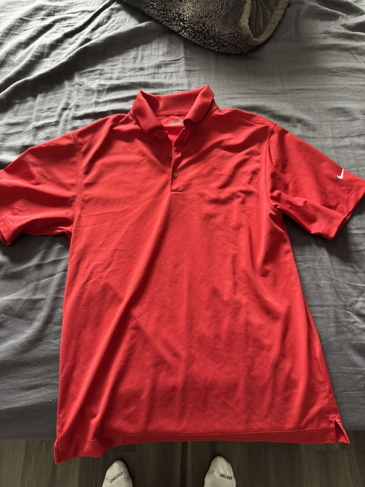 Red Nike Golf Polo