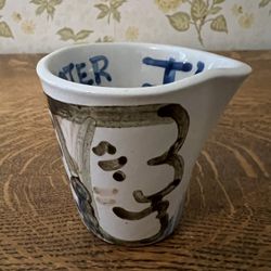 M A Hadley Pottery 3” Firewater Indian Chief Jigger Measuring Cup