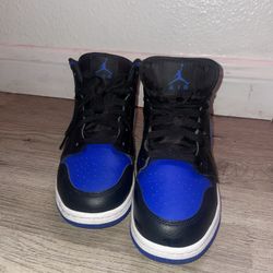 Jordan 1 Mid (td) Royal Blue And Black