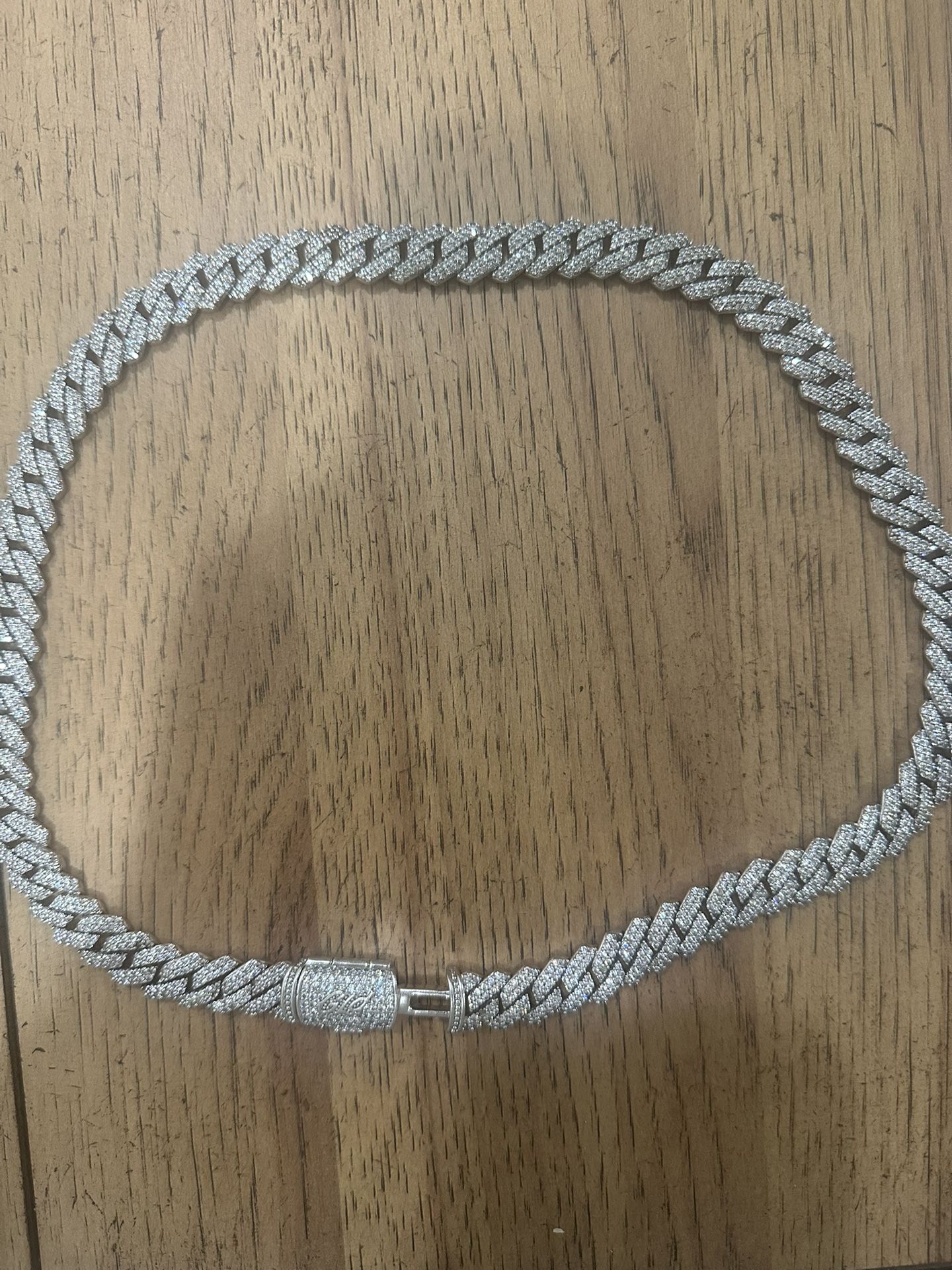 Cuban Link Chain 14k White Gold