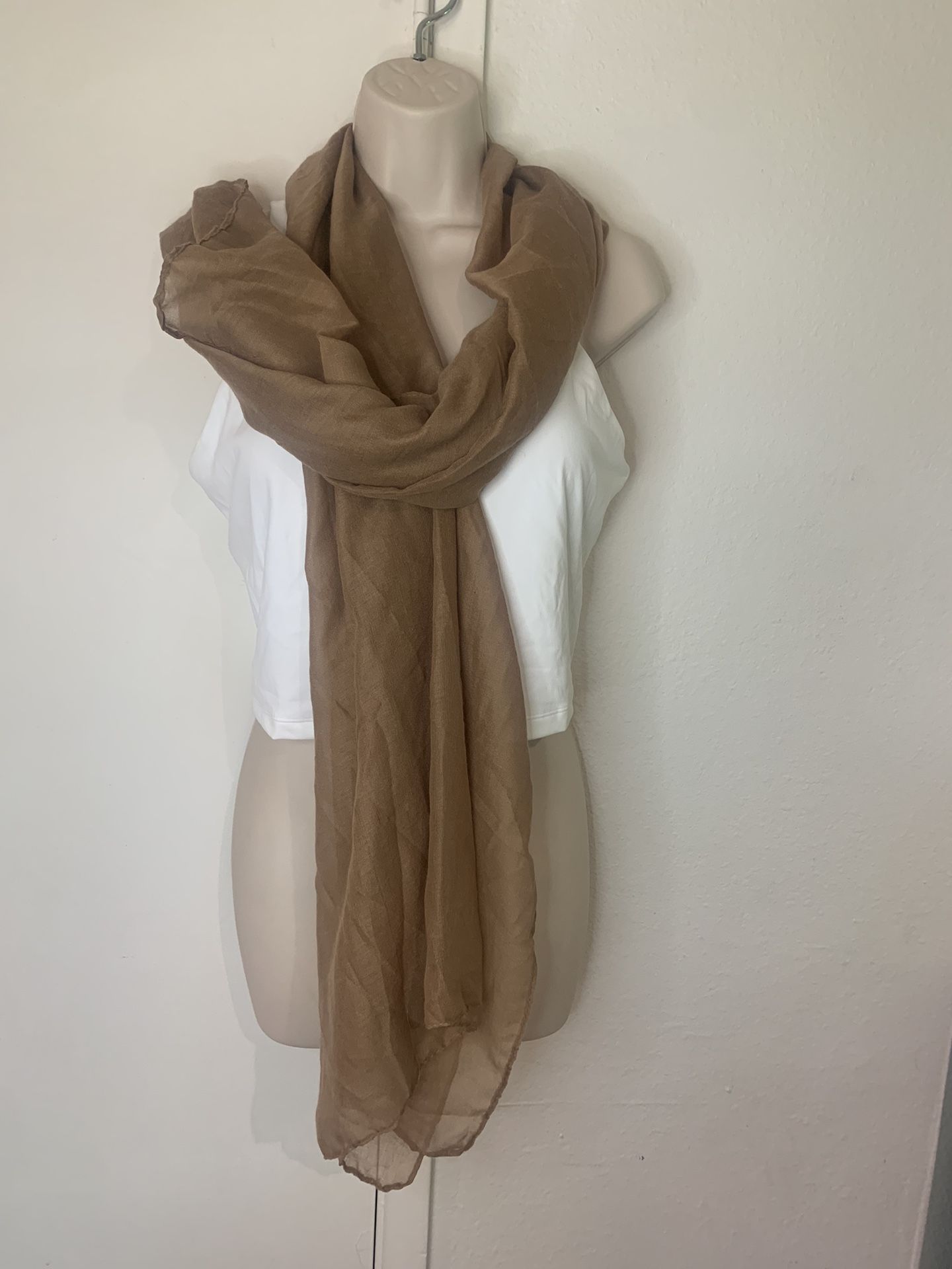Taupe Scarve Lady Light Solid Scarf Wrap Shawl