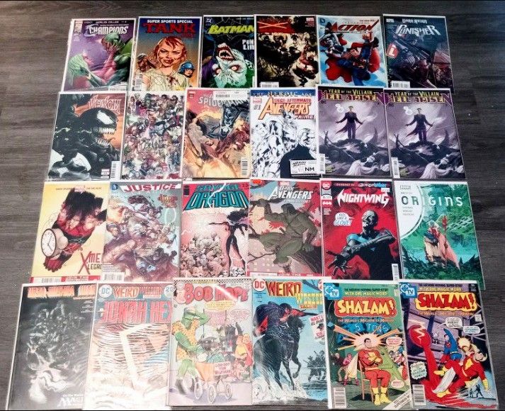 Huge Lot of 128 Comic Books. Variants, Most NM, Key Issues, Marvel, DC & More, Silver Age to Current, Graded, Bagged & Boarded $125

