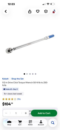 Kobalt torque wrench
