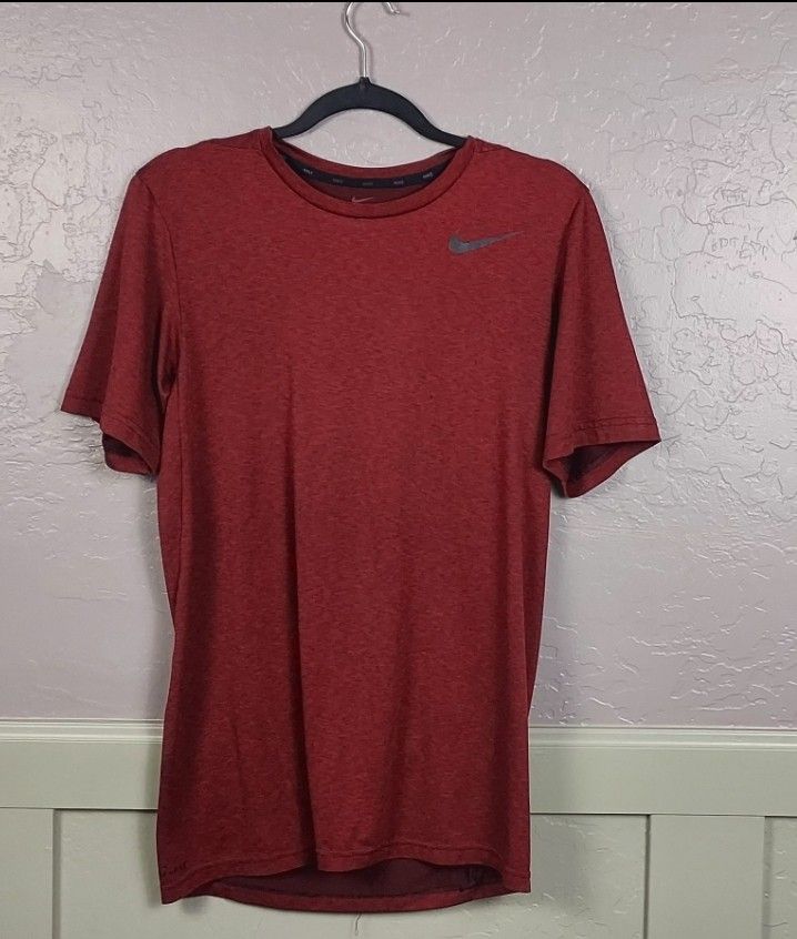Red Nike Compression Shirt