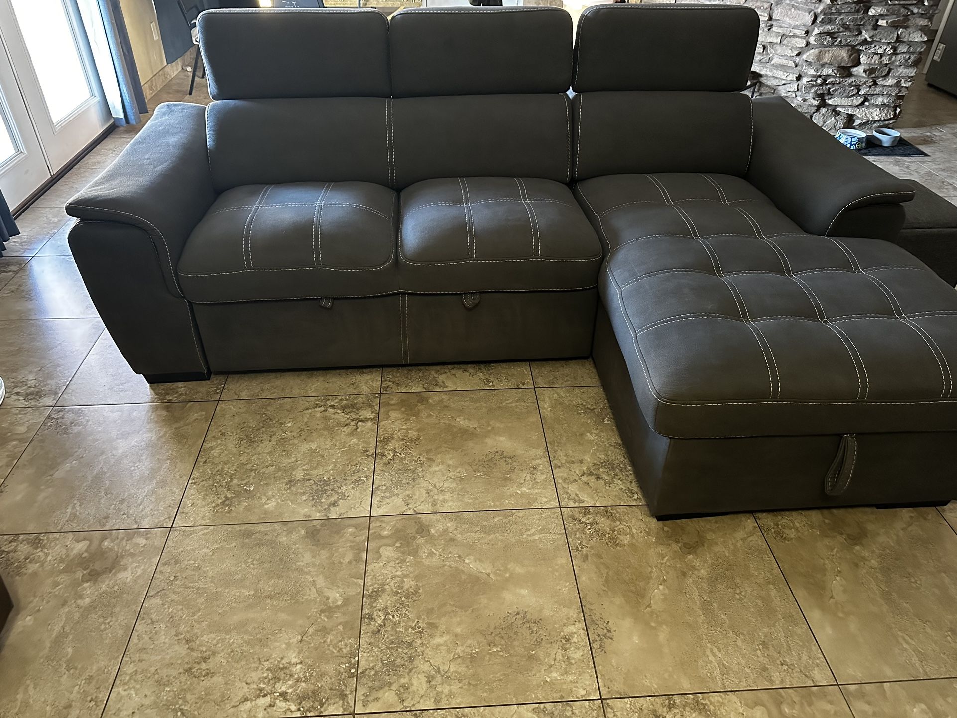 Sectional Sofa Sleeper With Storage Chaise