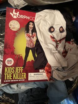 Kids Jeff The Killer Costume With Wig