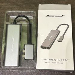 Macbook Dual USB C Hub 2 HDMI 1 Gigabit Ethernet Port 1 USB C PD Passing-thru 2 USB 3.0 Type A…