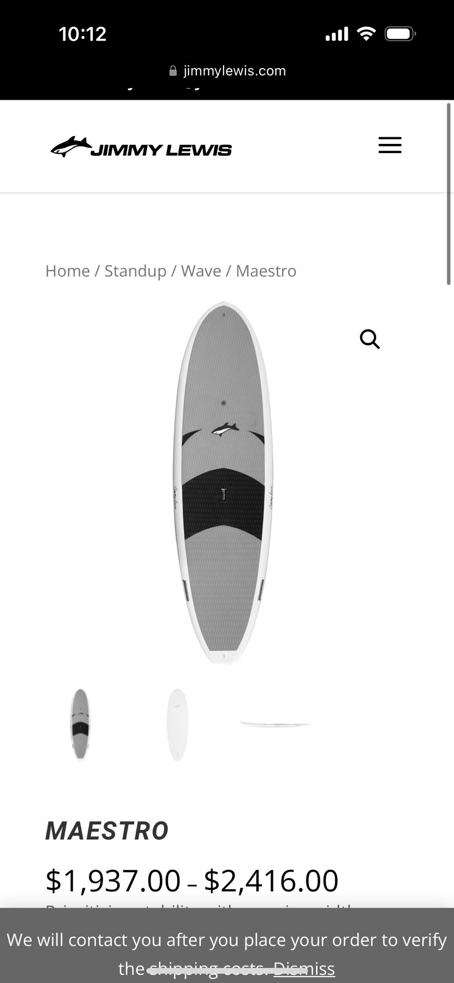 Jimmy Lewis Maestro Paddle Board