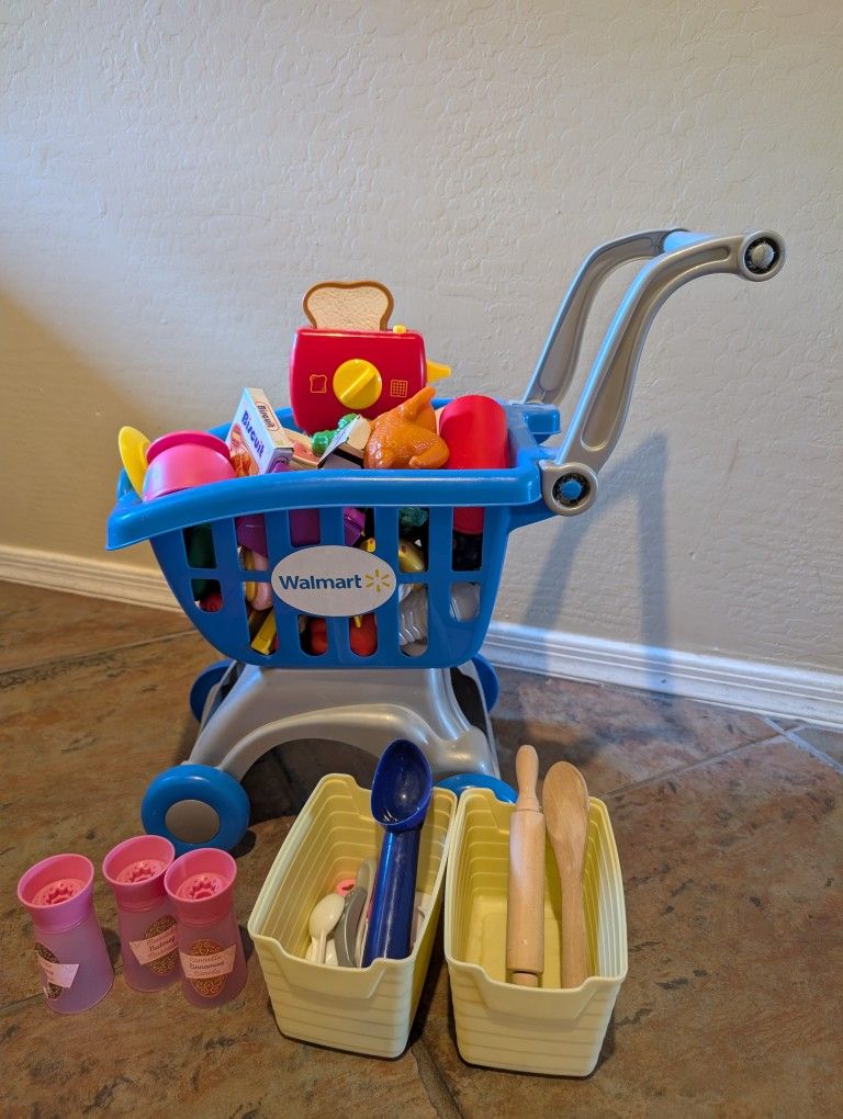 Cart, Play Food, Utensils, Accessories